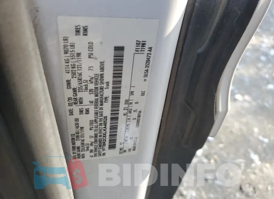 1FTBR2C8XLKA40526 Photo# 12