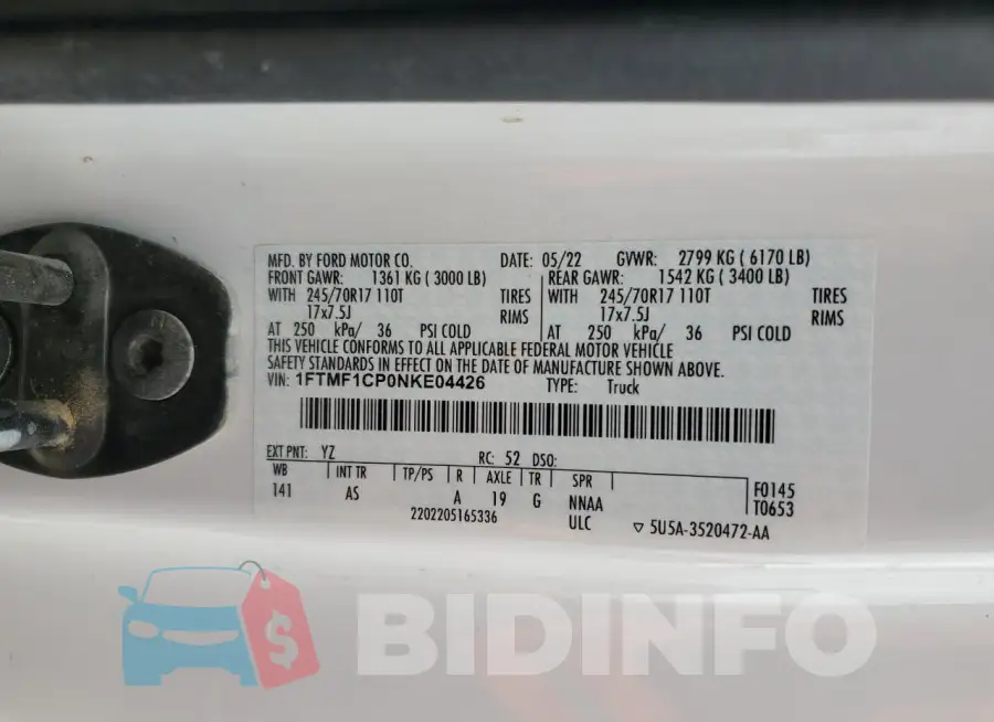 1FTMF1CP0NKE04426 Photo# 12