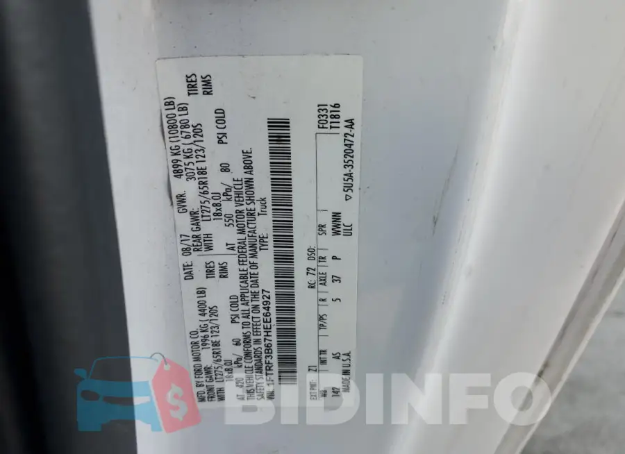 1FTRF3B67HEE64927 Photo# 12