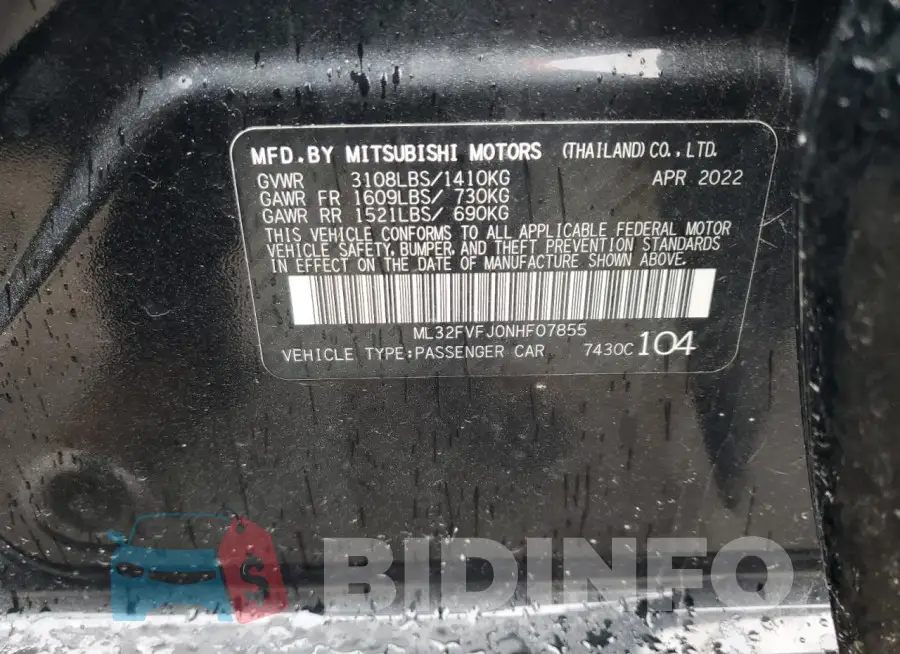 ML32FVFJ0NHF07855 Photo# 13