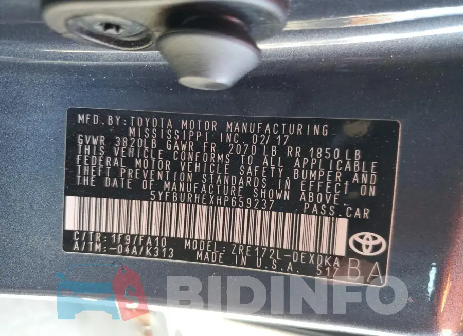 5YFBURHEXHP659237 Photo# 12