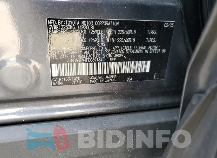 JTMB6RFV4PD089184 Photo# 13