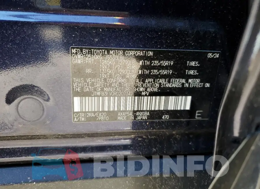 JTMFB3FV0RD207342 Photo# 13