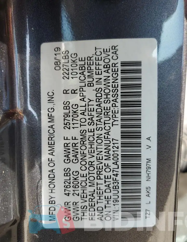 19UUB3F47LA001217 Photo# 13