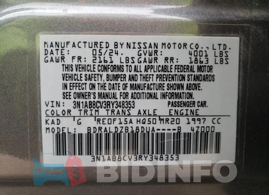 3N1AB8CV3RY348353 Photo# 12