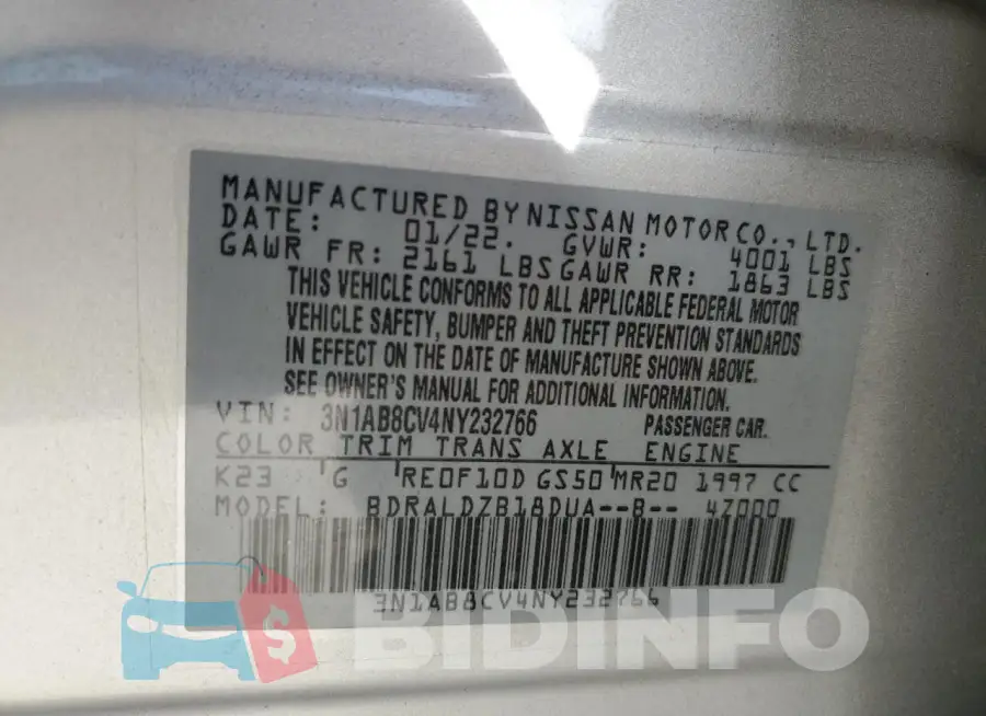 3N1AB8CV4NY232766 Photo# 13