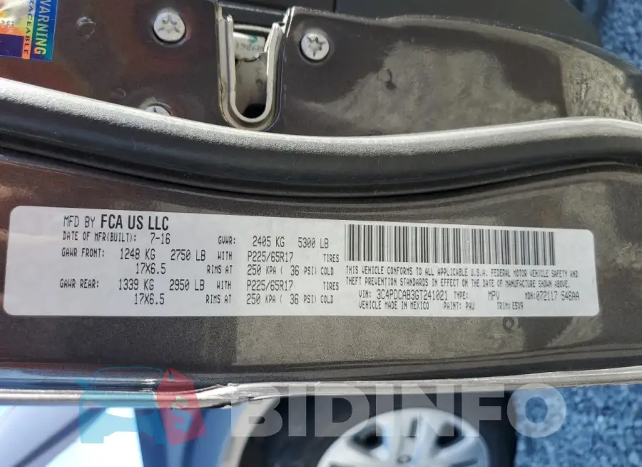 3C4PDCAB3GT241021 Photo# 13