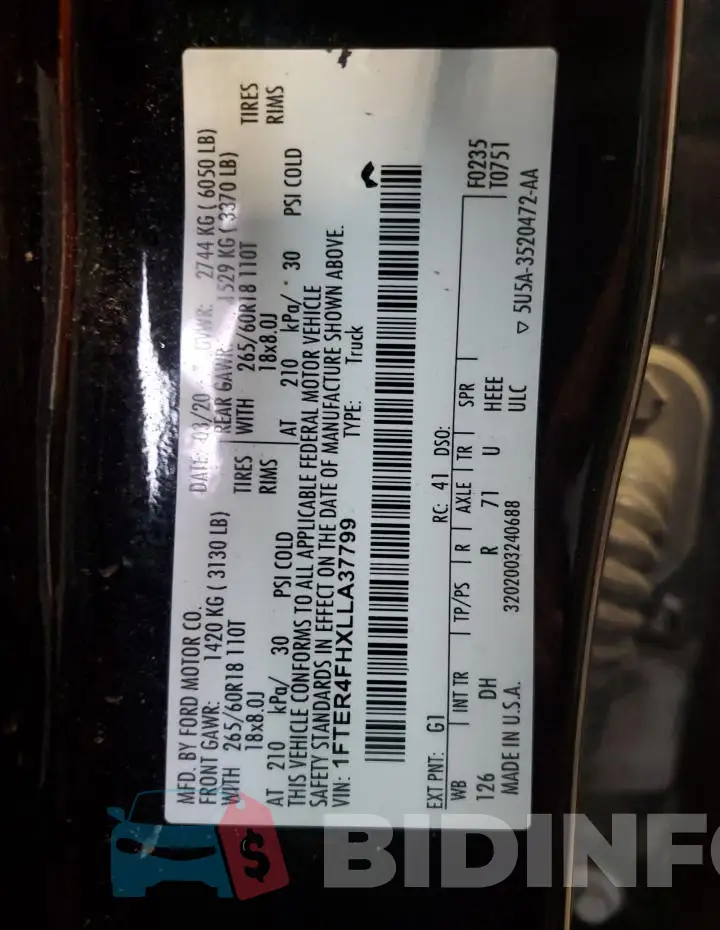 1FTER4FHXLLA37799 Photo# 14