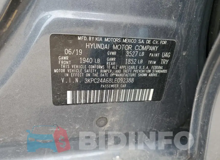 3KPC24A68LE092388 Photo# 13