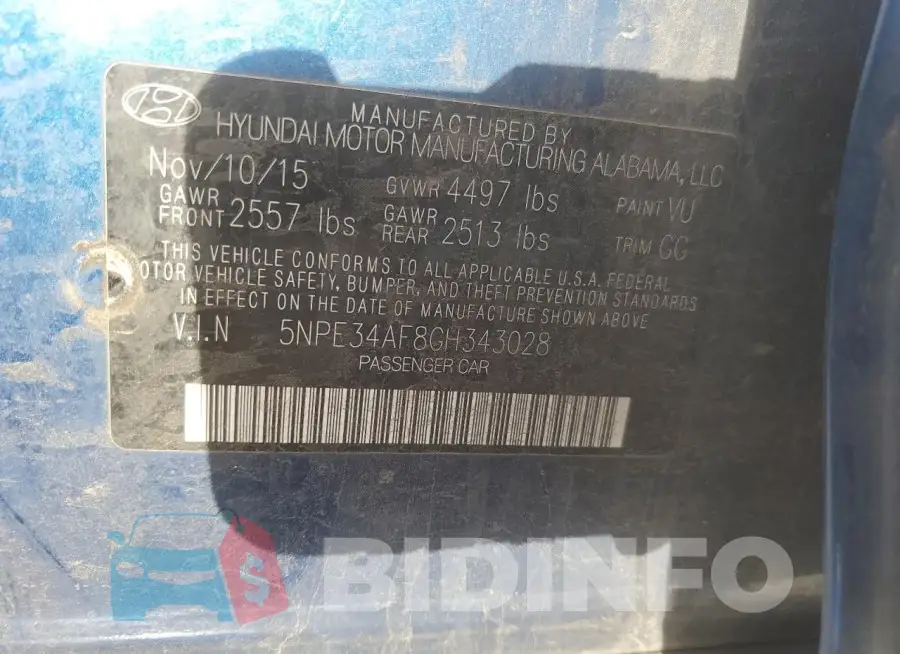5NPE34AF8GH343028 Photo# 13