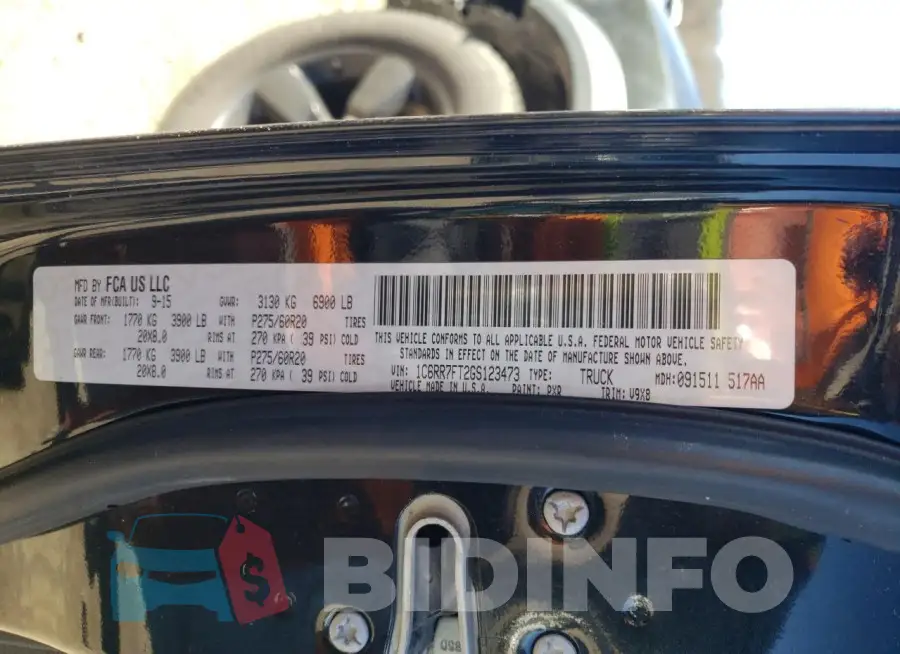 1C6RR7FT2GS123473 Photo# 12