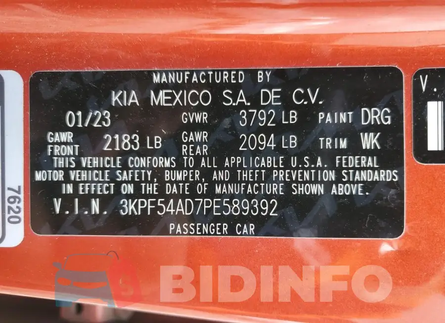 3KPF54AD7PE589392 Photo# 13