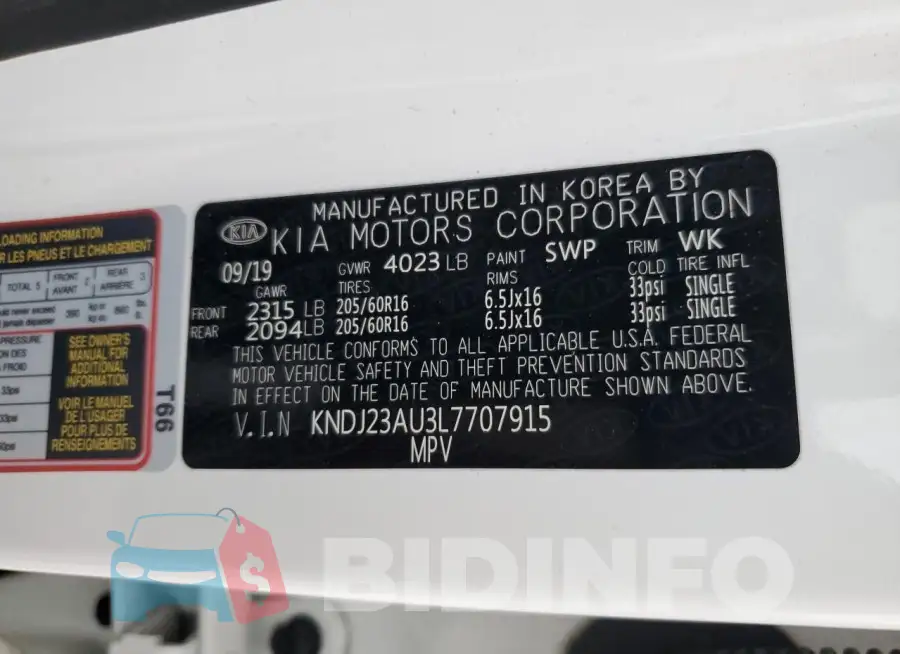 KNDJ23AU3L7707915 Photo# 13