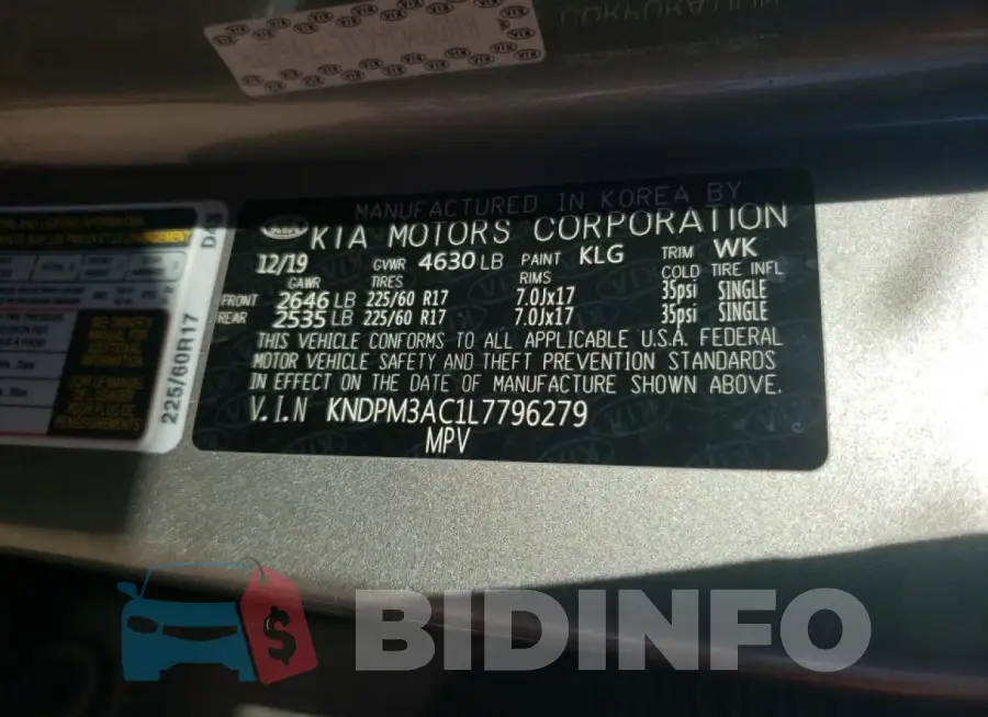 KNDPM3AC1L7796279 Photo# 13