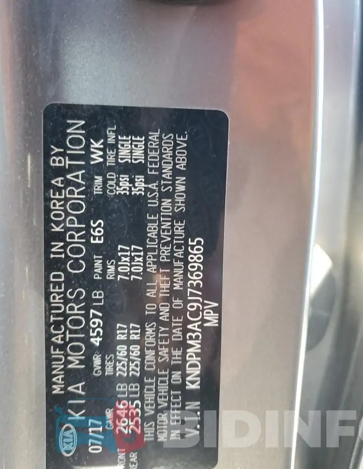 KNDPM3AC9J7369865 Photo# 13