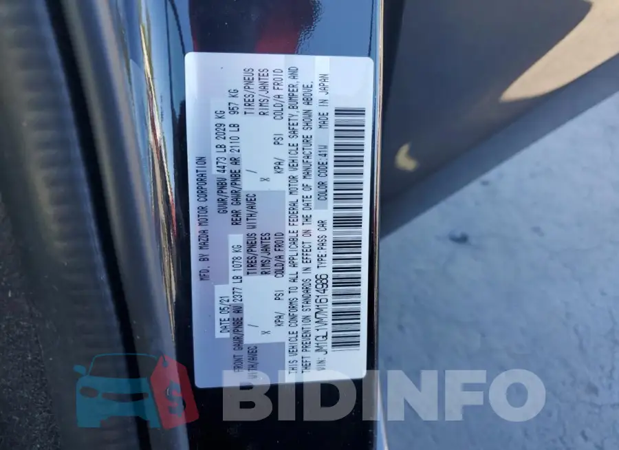 JM1GL1VM7M1614986 Photo# 12