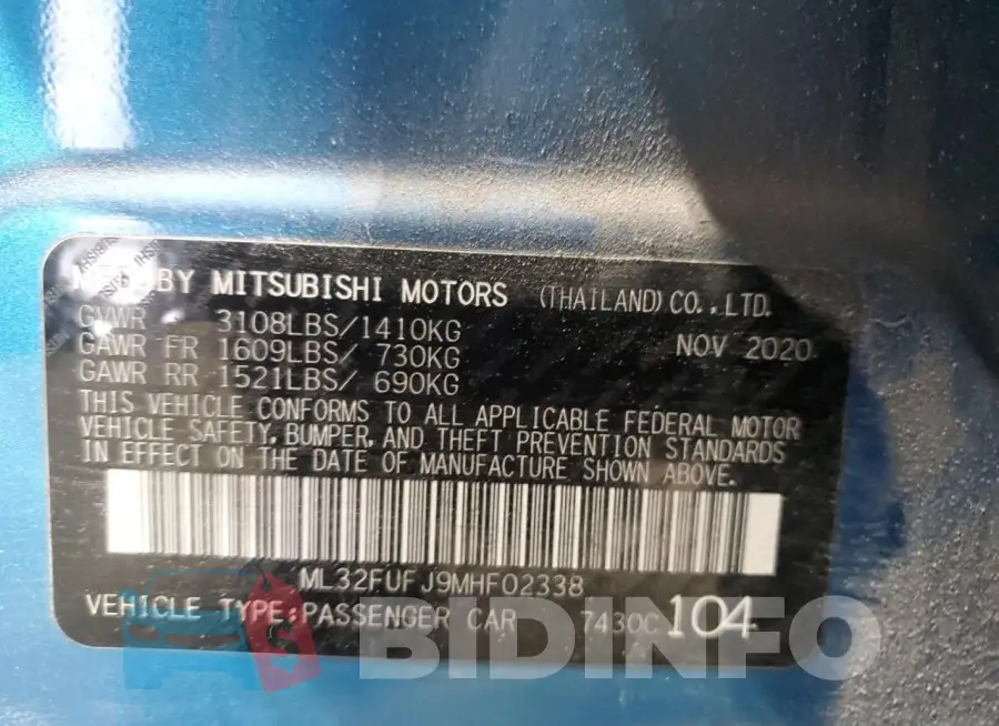 ML32FUFJ9MHF02338 Photo# 12