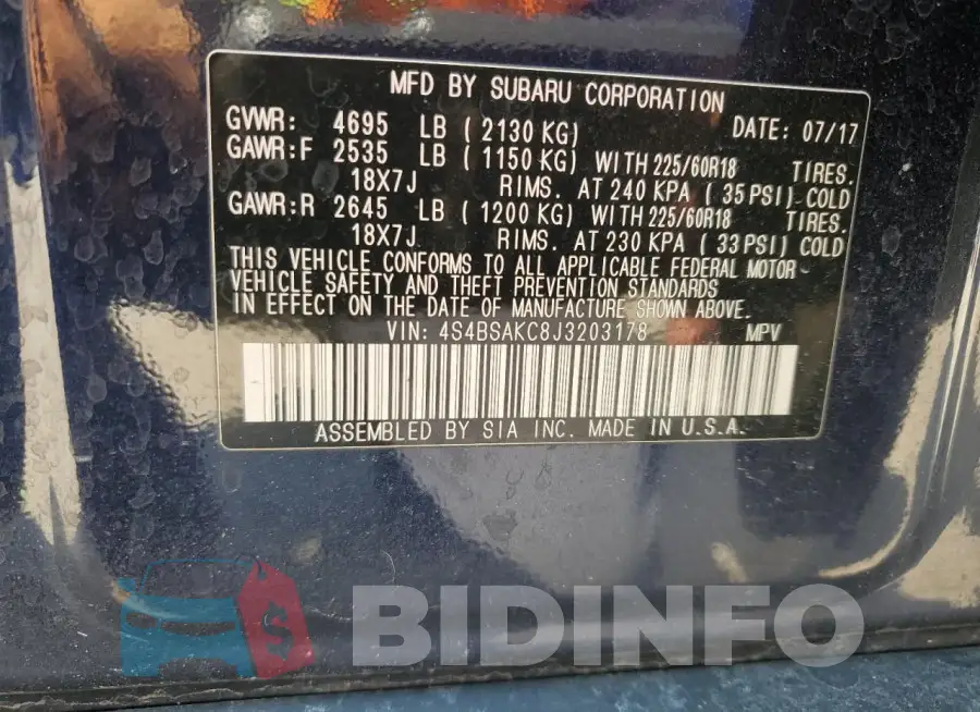 4S4BSAKC8J3203178 Photo# 14