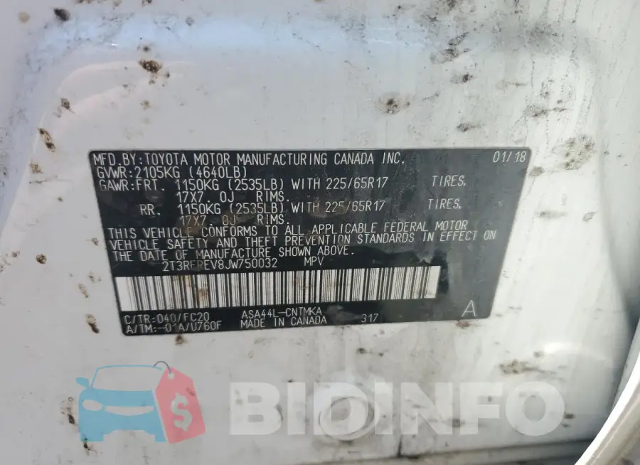 2T3RFREV8JW750032 Photo# 13