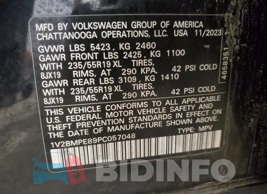 1V2BMPE89PC057048 Photo# 14