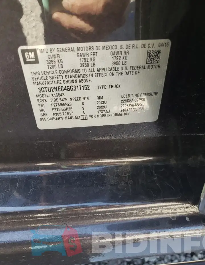 3GTU2NEC4GG317152 Photo# 12