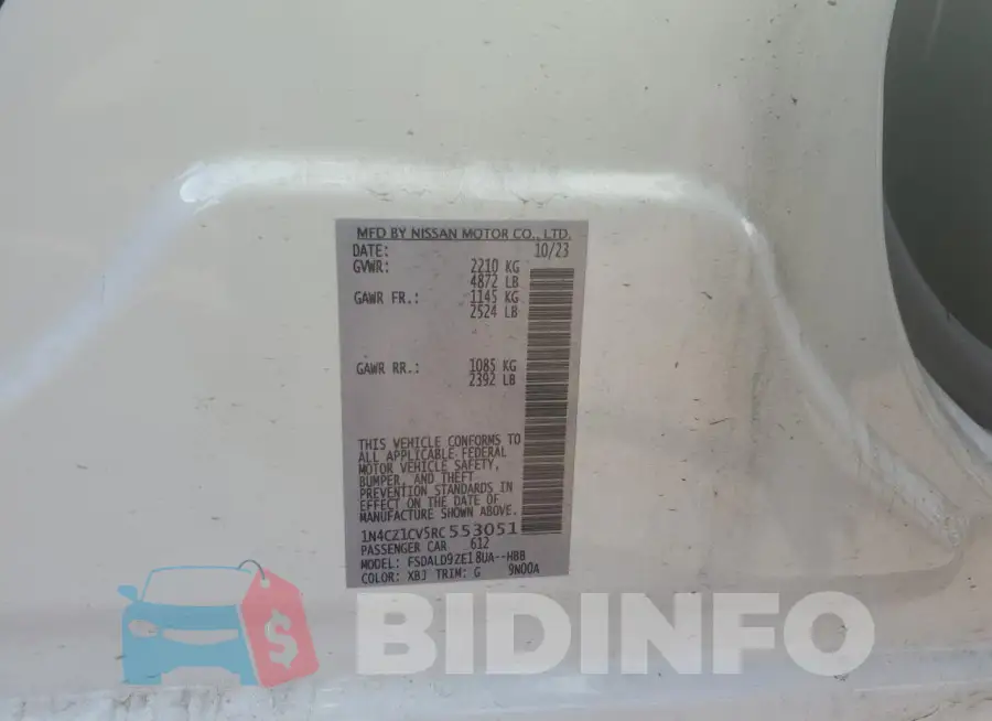 1N4CZ1CV5RC553051 Photo# 12