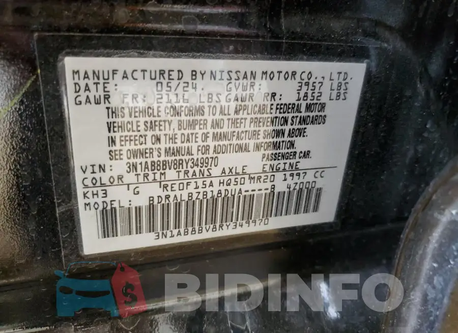 3N1AB8BV8RY349970 Photo# 12