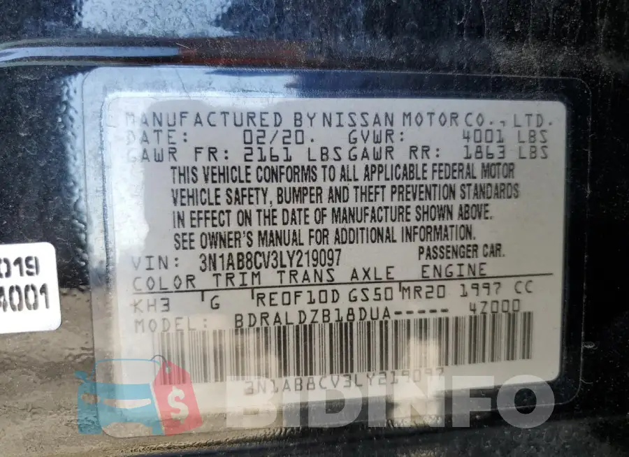3N1AB8CV3LY219097 Photo# 12