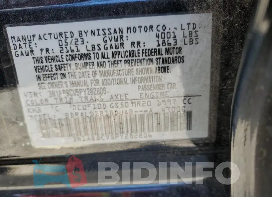 3N1AB8CV5PY282806 Photo# 12