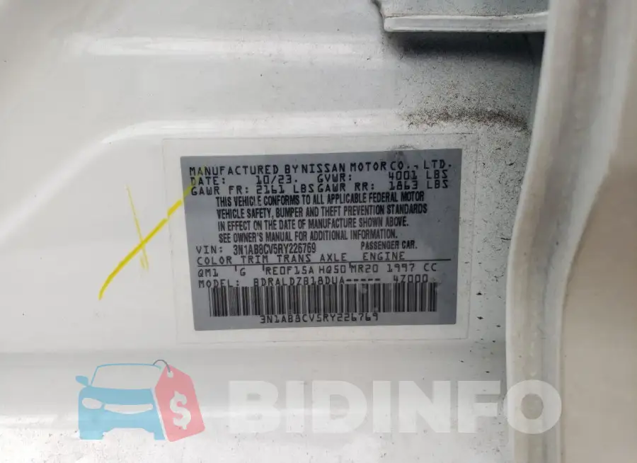 3N1AB8CV5RY226769 Photo# 13