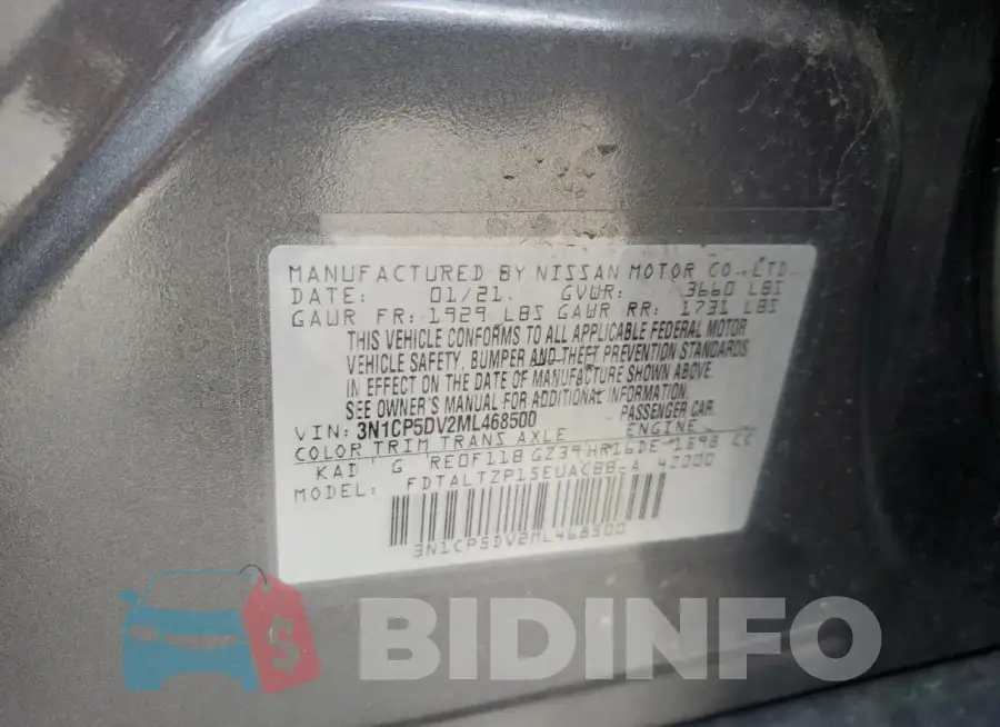 3N1CP5DV2ML468500 Photo# 13