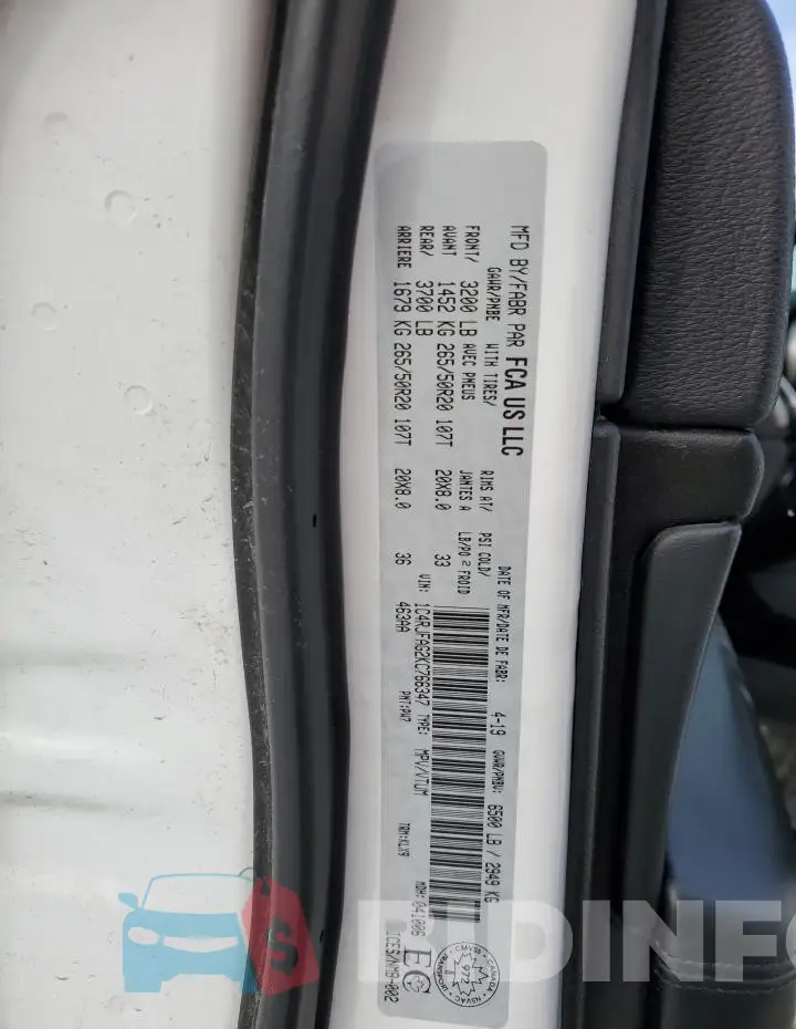 1C4RJFAG2KC766347 Photo# 13