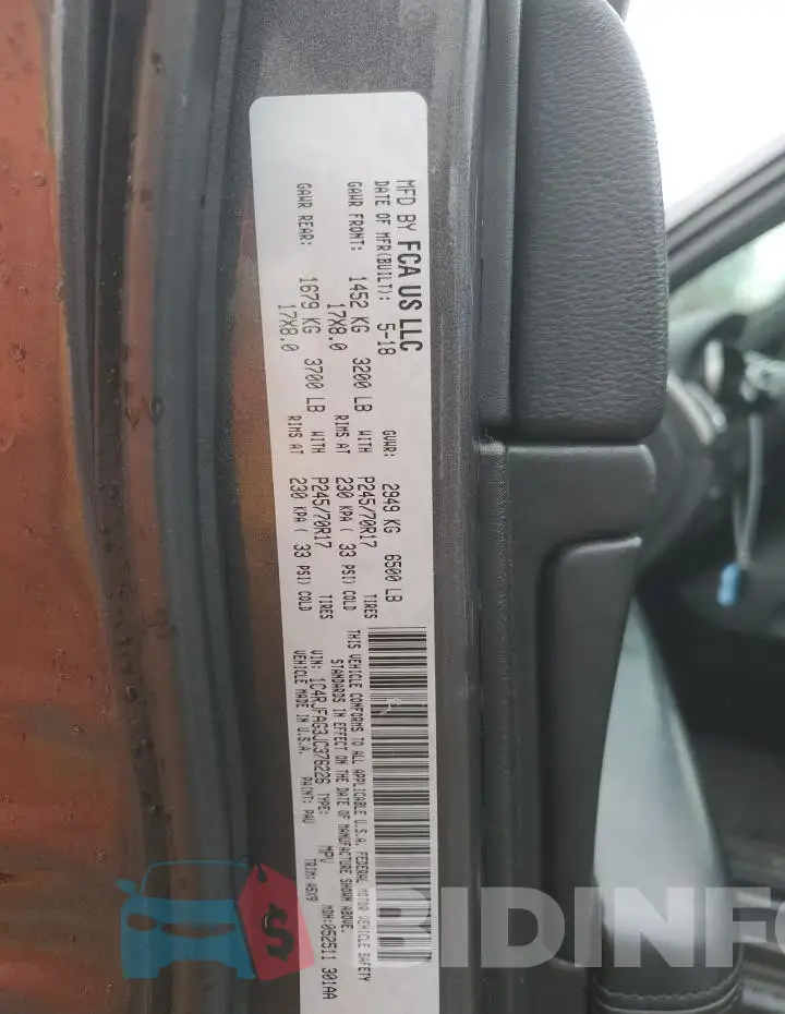 1C4RJFAG3JC376226 Photo# 13