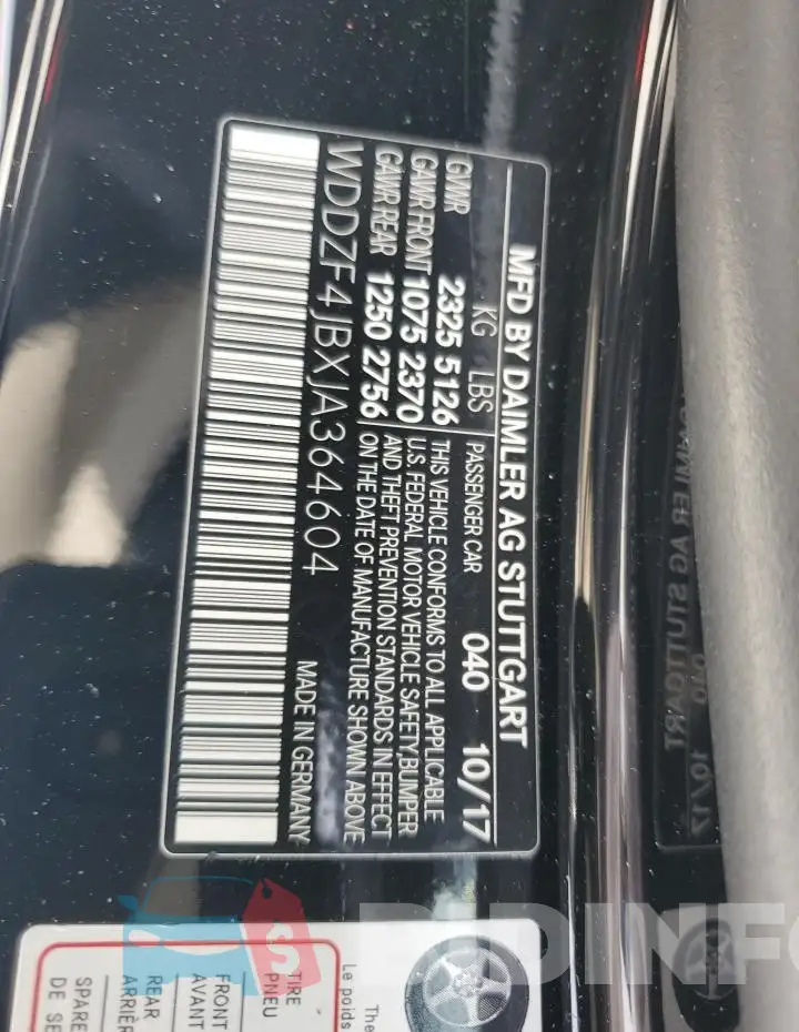 WDDZF4JBXJA364604 Photo# 13