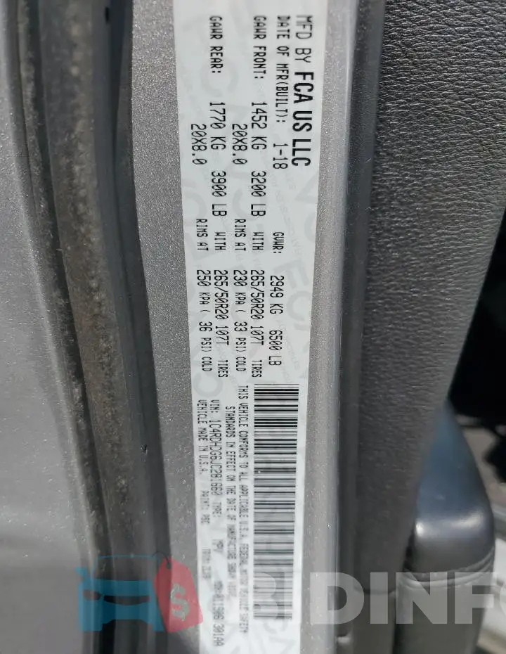 1C4RDHDG6JC281660 Photo# 13