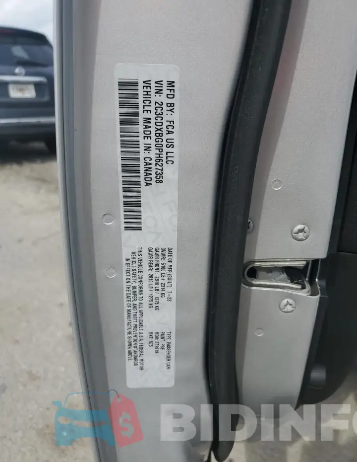 2C3CDXBG0PH627358 Photo# 12