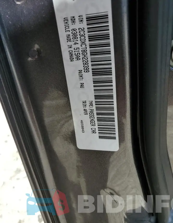 2C3CDXCT8GH228399 Photo# 12