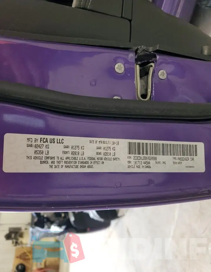 2C3CDXJG5KH520588 Photo# 12