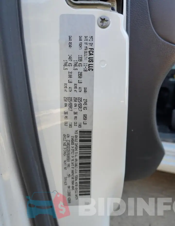 2C4RDGEG5KR600564 Photo# 13