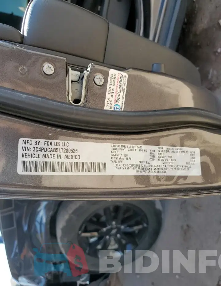 3C4PDCAB5LT280526 Photo# 13