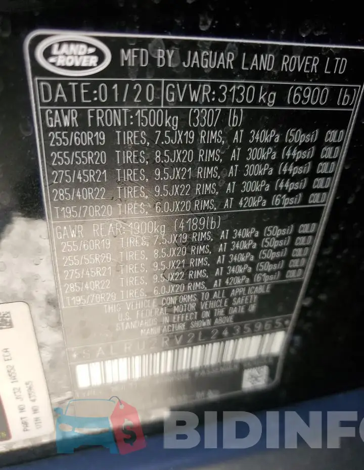 SALRU2RV2L2435965 Photo# 13