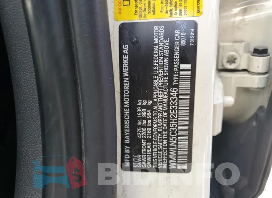 WMWLN5C35H2E33346 Photo# 12