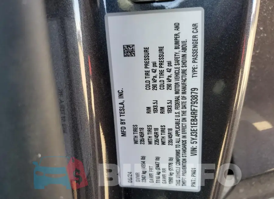 5YJ3E1EB4RF793879 Photo# 12