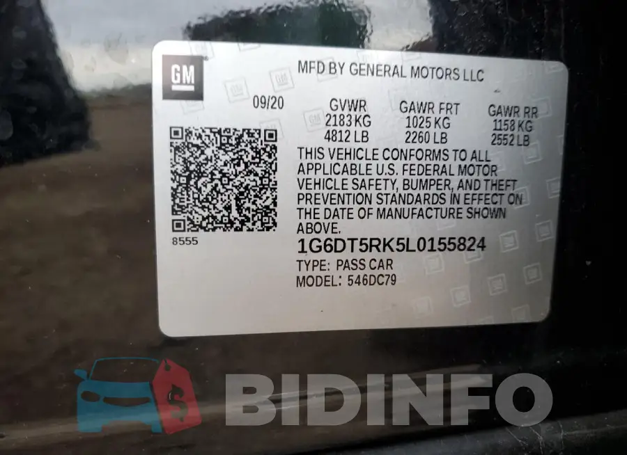 1G6DT5RK5L0155824 Photo# 12