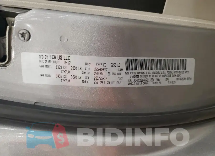 2C4RC1EG4HR811294 Photo# 14