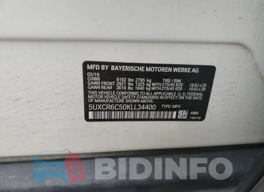 5UXCR6C50KLL34400 Photo# 13