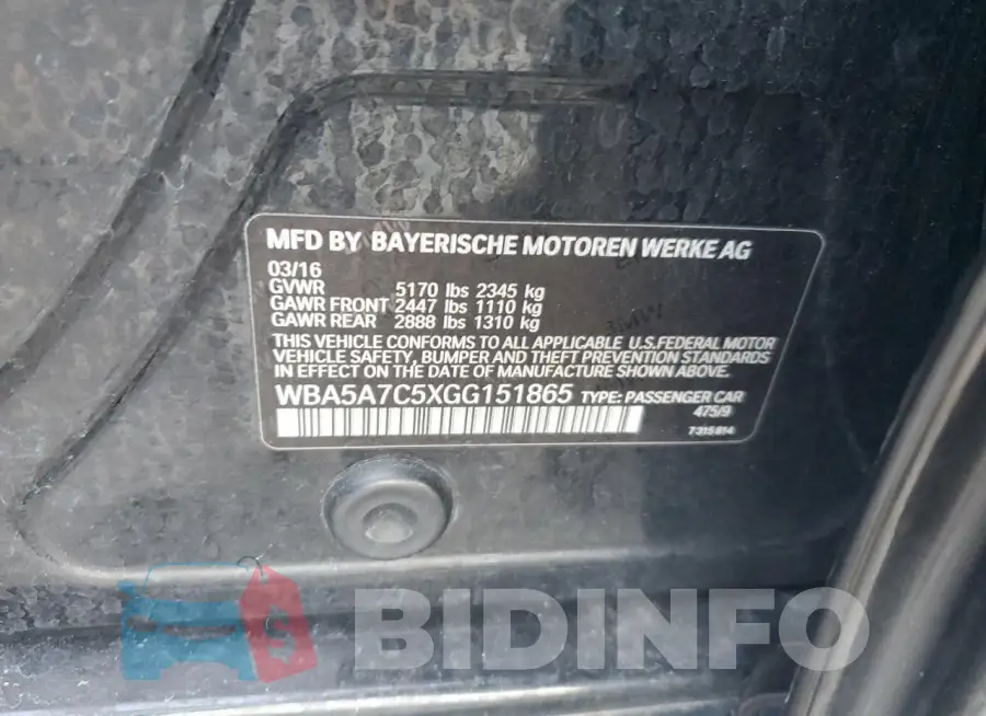 WBA5A7C5XGG151865 Photo# 12