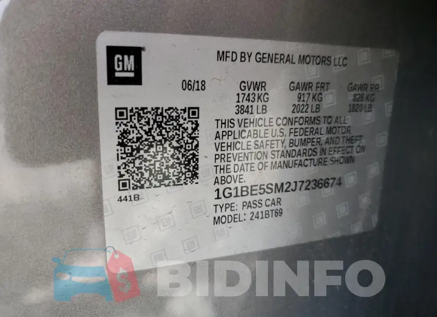 1G1BE5SM2J7236674 Photo# 13