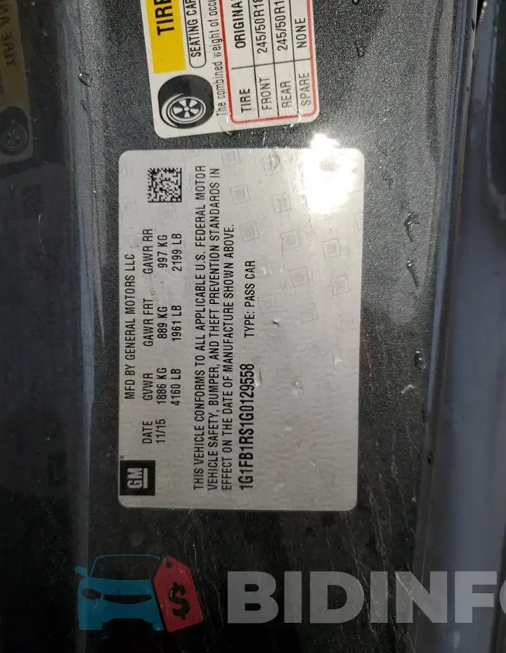 1G1FB1RS1G0129558 Photo# 12