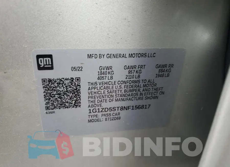 1G1ZD5ST8NF156817 Photo# 12